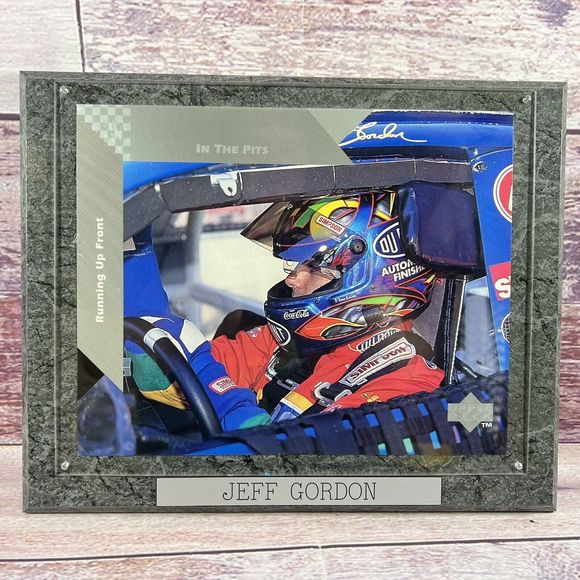VTG Jeff Gordon #24 Racing NASCAR Upper Deck Oversized Card 13x10” Wall Plaque - Picture 13 of 13